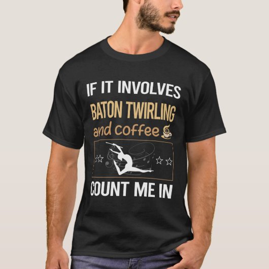 Als er een koffiebatterij bij betrokken is, tweema t-shirt (Voorkant)