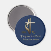 Als er een man in Christus is, is hij een nieuwe c Magneet (Voorkant / Achterkant)