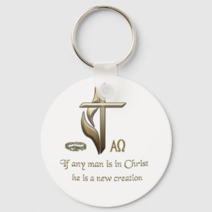 Als er een man in Christus is, is hij een nieuwe c Sleutelhanger