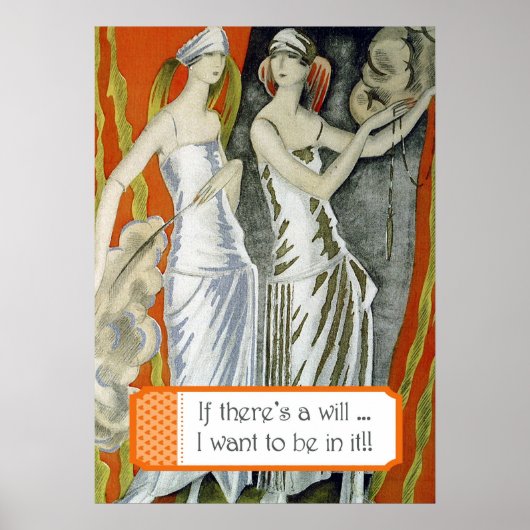 Als er een testament is." poster (Voorkant)