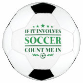 Als er een voetbalwedstrijd bij betrokken is voetbal (Voorkant)