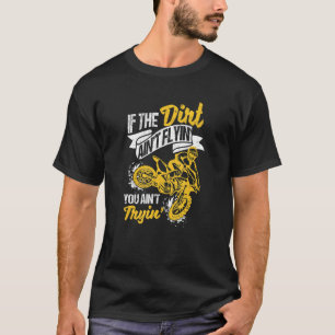 Als er een vuile vlieger is, maak je een motocross t-shirt