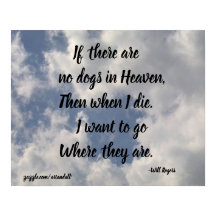 ALS ER GEEN DOGS-WILDE ROGERS-POSTER IS