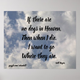 ALS ER GEEN DOGS-WILDE ROGERS-POSTER IS POSTER