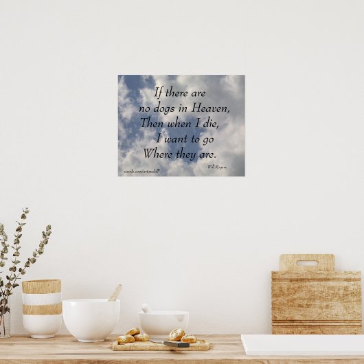 ALS ER GEEN DOGS-WILDE ROGERS-POSTER IS POSTER (Keuken)