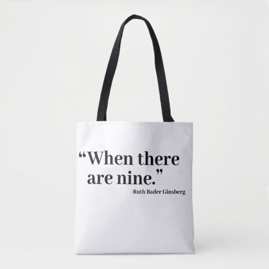 Als er geen negen zijn tote bag (Voorkant)