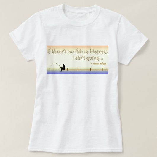 Als er geen vis is... t-shirt (Design voorkant)