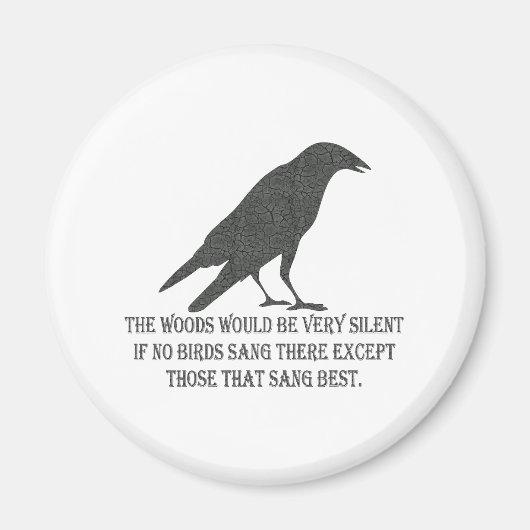 Als er geen vogels zang magneet (Voorkant)