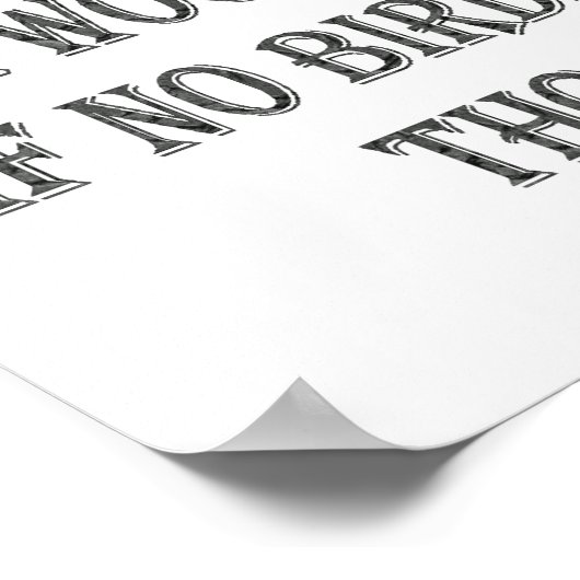 Als er geen vogels zang poster (Hoek)