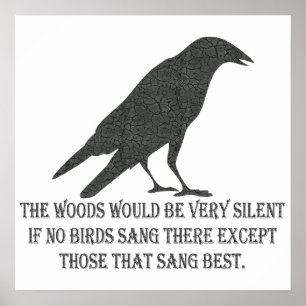 Als er geen vogels zang poster
