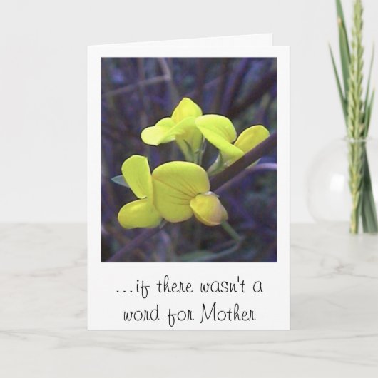 … als er geen woord voor Moeder was Kaart (Voorkant)
