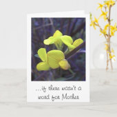… als er geen woord voor Moeder was Kaart (Gele Bloem)