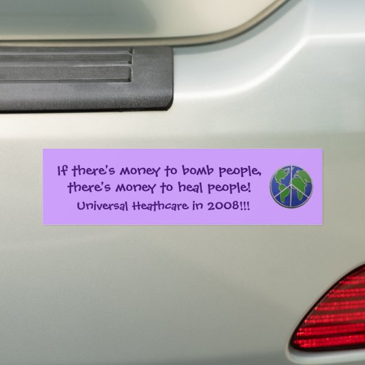 als er geld is om te bombarderen bumpersticker (Op auto)