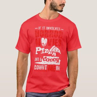 Als er horrorfilms PIZZA en een koppeling TSh bij  T-shirt