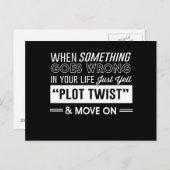 Als er iets misgaat in je leven, roep dan gewoon briefkaart (Voorkant / Achterkant)