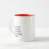 Als er licht in je hart is - Rumi Tweekleurige Koffiemok (Voorkant links)