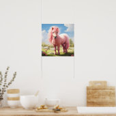 Als er maar pony's in het roze kwamen poster (Keuken)