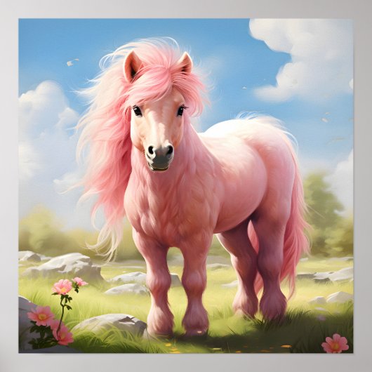Als er maar pony's in het roze kwamen poster (Voorkant)