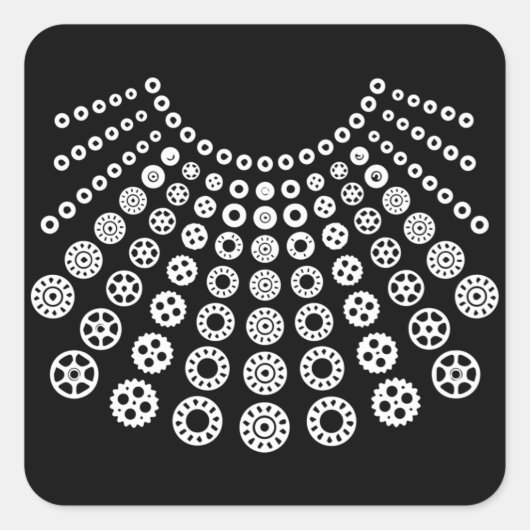 Als er negen beruchte RBG-ruth zijn Vierkante Sticker (Voorkant)