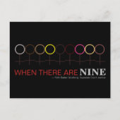 Als er negen gerechtigheid is, is Ginsburg RBG Bla Briefkaart (Voorkant)