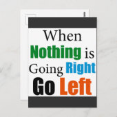 Als er niets goed gaat briefkaart (Voorkant / Achterkant)