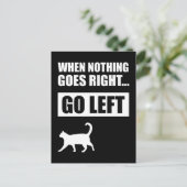 Als er niets goed gaat, laat dan het grappige cita briefkaart (Staand voorkant)