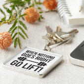 Als er niets goed gaat optillen sleutelhanger (Zijkant)