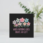 Als er niets naar rechts gaat, ga dan naar links kaart (Staand voorkant)