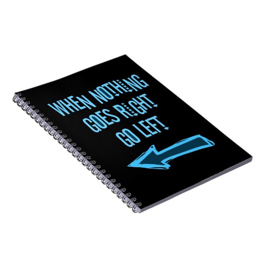 Als er niets naar rechts gaat, ga dan naar links notitieboek (Rechterzijde)