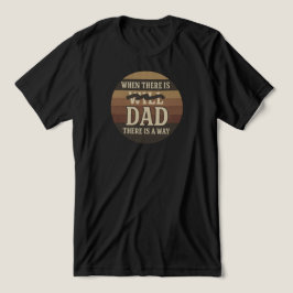 "Als er papa is, is er een weg" retro | Tri-Blend Shirt