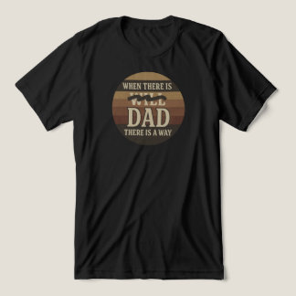 "Als er papa is, is er een weg" retro | Tri-Blend Shirt