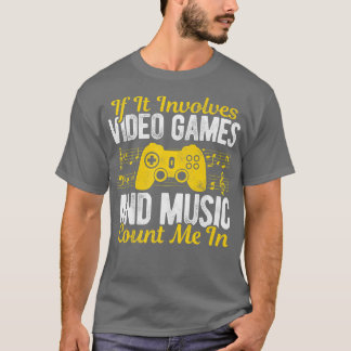 Als er videospelletjes en muziek bij betrokken zij t-shirt