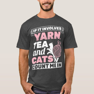 Als er Yarn Tea katten bij betrokken zijn, breekt T-shirt