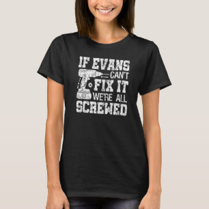 Als Evans het niet kan oplossen, zijn we allemaal  T-shirt