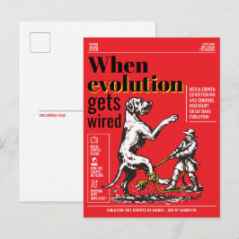 Als evolutie wordt aangesloten zijn Dogues de Bord Briefkaart