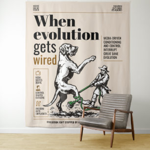 Als evolutie wordt aangesloten zijn Great Danes be Wandkleed