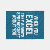 Als excel spreadsheet over boekhouding fleece deken (Voorkant (Horizontaal))