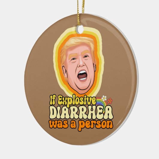 Als explosieve diarree een persoon was keramisch ornament (Links)