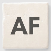 als f stenen onderzetter (Voorkant)