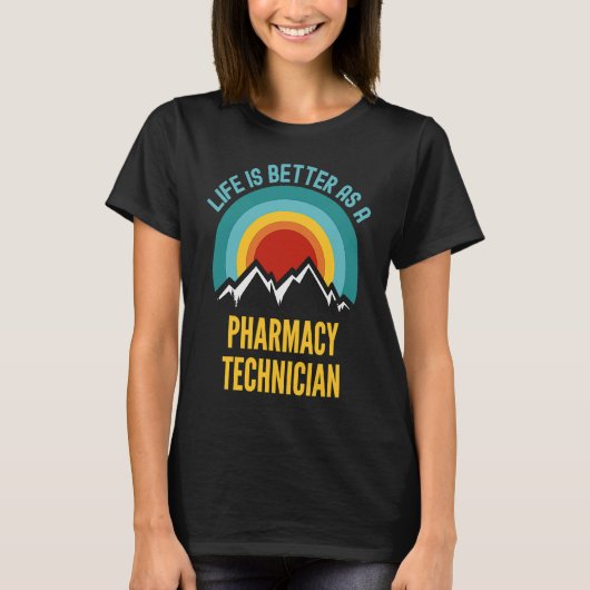 Als farmaceutisch technicus t-shirt (Voorkant)