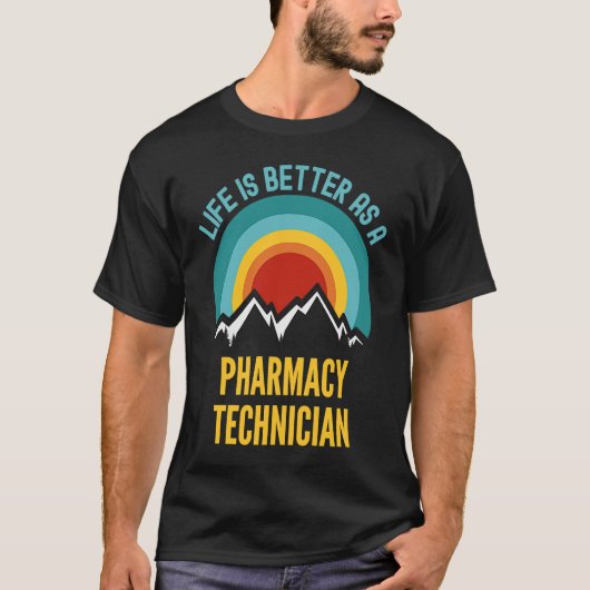 Als farmaceutisch technicus t-shirt (Voorkant)