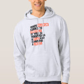 Als fascisme naar Amerika komt Hoodie (Voorkant)