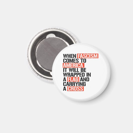 Als fascisme naar Amerika komt Magneet (Voorkant / Achterkant)