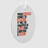 Als fascisme naar Amerika komt Ornament (voorkant)