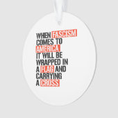 Als fascisme naar Amerika komt Ornament (voorkant)