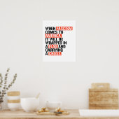 Als fascisme naar Amerika komt Poster (Keuken)