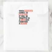 Als fascisme naar Amerika komt Ronde Sticker (Tas)