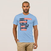 Als fascisme naar Amerika komt T-shirt (Voorkant volledig)
