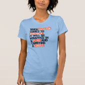 Als fascisme naar Amerika komt T-shirt (Voorkant)