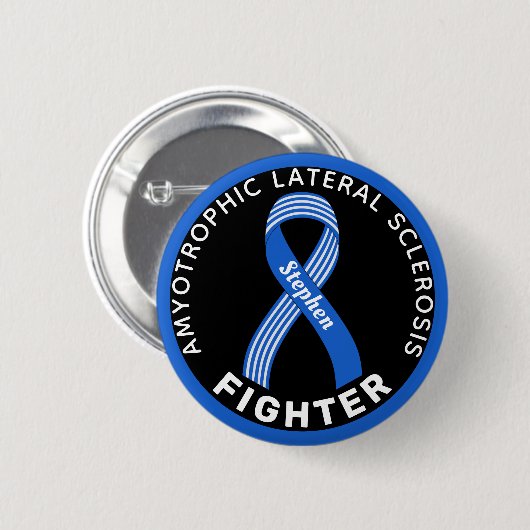 ALS Fighter Ribbon Black Button (Voorkant /achterkant)